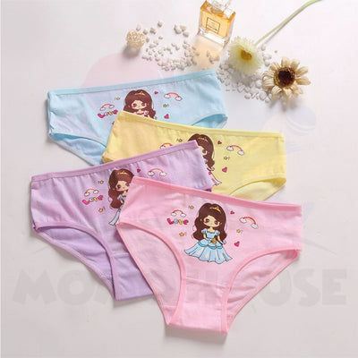 4pcs/set Baby Girl Underwear Cotton Soft Kids Girl Cotton Underwear Panties Seluar Dalam Budak Perempuan