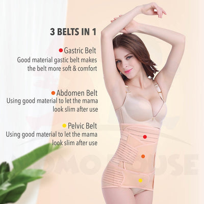 3 in1 Bengkung Moden Postpartum Abdomen Belt Shapewear Corset