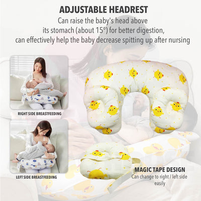 Newborn Baby Breastfeeding U-Shaped Cotton Maternity Head Support Pillow Bantal Menyusu