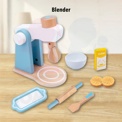 Wooden Kitchen Playset Kids Pretend Play Cooking Kitchen Toy Coffee Maker Cooking Set Toys Mainan Dapur Kanak Kanak