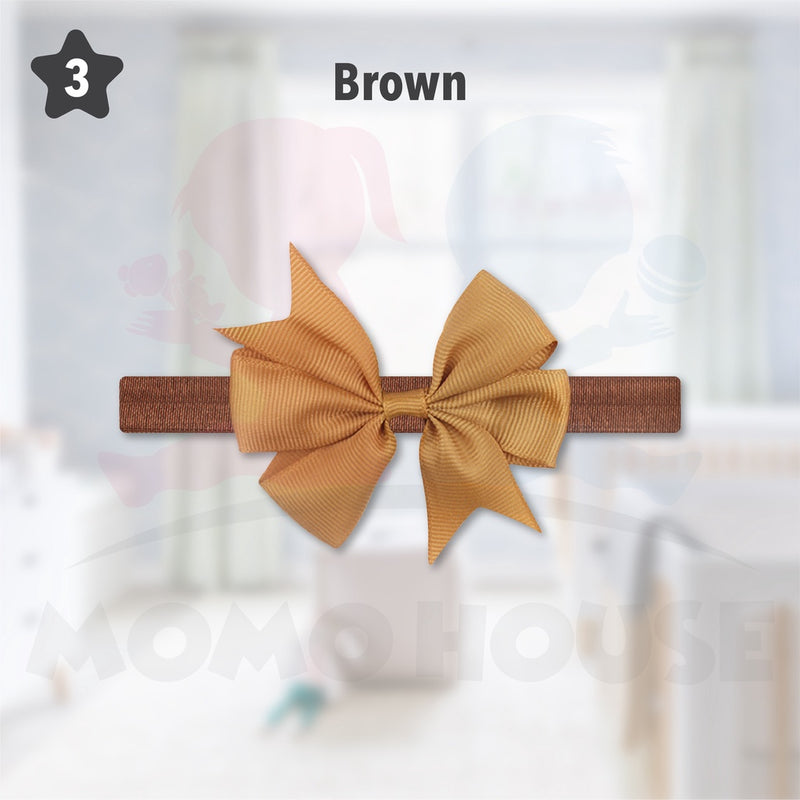 Baby Girls Nylon Hair Bows Elastic Headband Fashion Hair Accessories for Kids Infants Toddlers