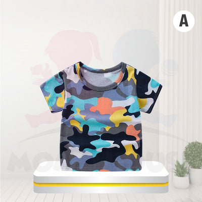 Kids Clothing Children's Cotton Short-Sleeved T-Shirt Tee Tops Casual Baju Kanak Budak (MYB054)