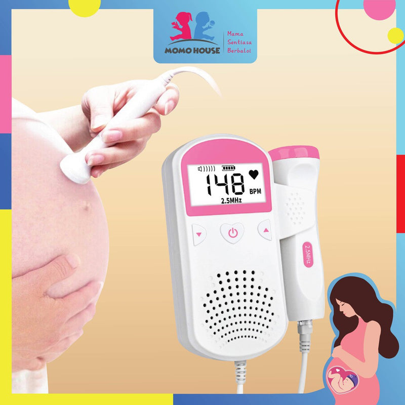 Fetal Doppler Heart Detector Monitor Pregnant Women Home Medical Fetal Rate Detector Degupan Bayi