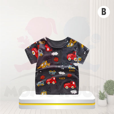 Kids Clothing Children's Cotton Short-Sleeved T-Shirt Tee Tops Casual Baju Kanak Budak (MYB054)