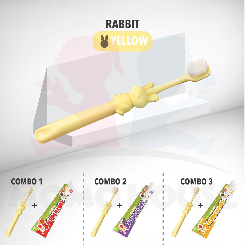 Kid Toothbrush Ultra Soft Children's Toothbrush Cartoon Kids Girls Boys Toothbrush Oral Hygiene Toothpaste1-12 yrs old