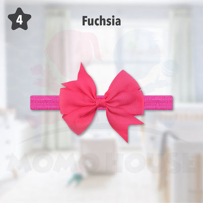 Baby Girls Nylon Hair Bows Elastic Headband Fashion Hair Accessories for Kids Infants Toddlers