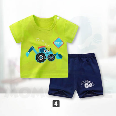 Newborn Baby T Shirt Short Sleeve Set (BM029)