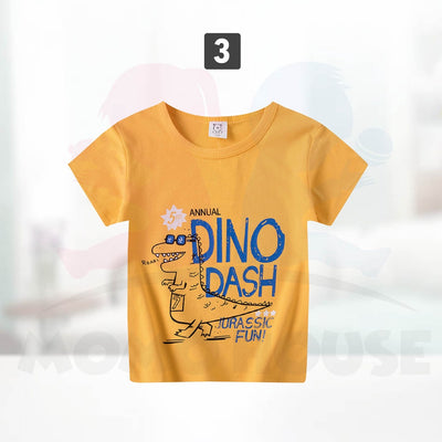 Newborn T-Shirt Baby Boy Girl Unisex Short Sleeve Shirt With Cute Cartoon T-shirt Comel Bayi Kanak Kanak ( MYB046 )