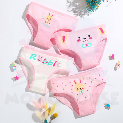 4pcs/set Baby Girl Underwear Cotton Soft Kids Girl Cotton Underwear Panties Seluar Dalam Budak Perempuan