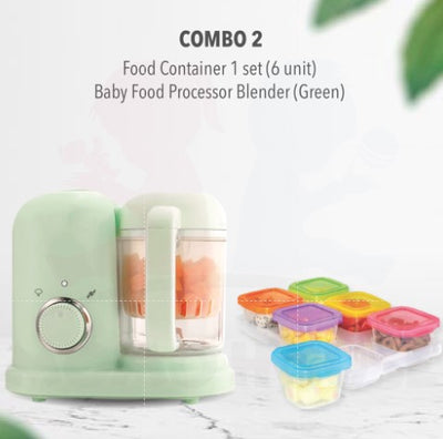 (4 in 1) Baby Food Processor Blender - Steam & Blend