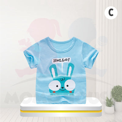 Kids Clothing Children's Cotton Short-Sleeved T-Shirt Tee Tops Casual Baju Kanak Budak (MYB054)