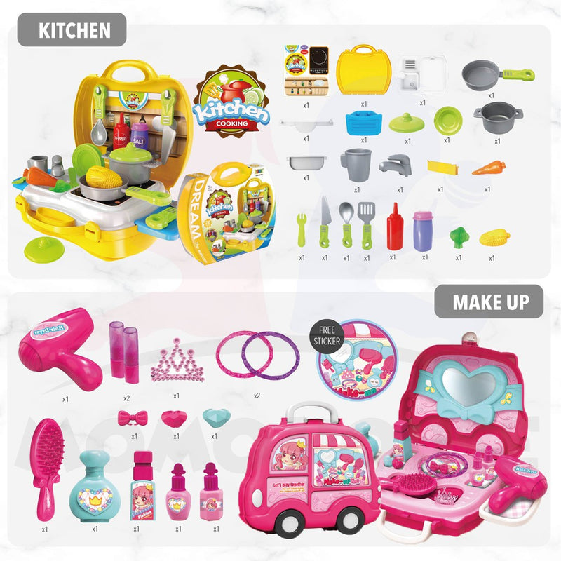 (10 Designs) Pretend Play Kids Toy Box Dream the Suitcase Tools Set