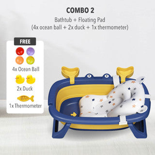 Foldable Baby Bathtub Crab Design Children Newborn Infant Kids Toilet Bath Tub Bath Barrel Basin Mandi Bayi Budak Kanak