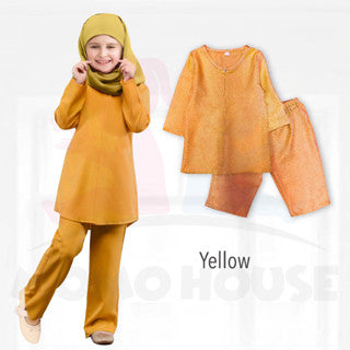 Baju Kurung Budak Karta Suit Muslimah Budak Perempuan Plazo Suit Kids Baju Muslimah Perempuan Set Muslimah Perempuan