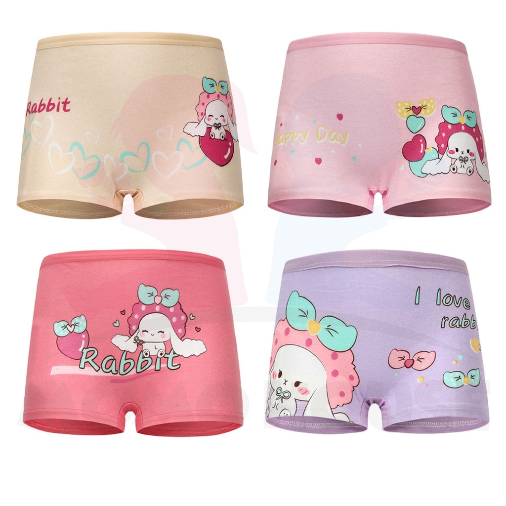 4pcs/set Baby Girl Underwear Cotton Soft Kids Girl Cotton Underwear Panties Seluar Dalam Budak Perempuan