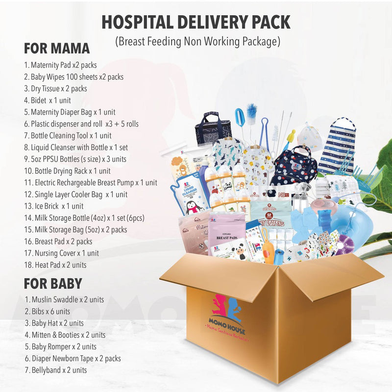 (53 Items) Hospital Delivery Pack – Breast Feeding Non Working Package Set Berpantang Tradisional