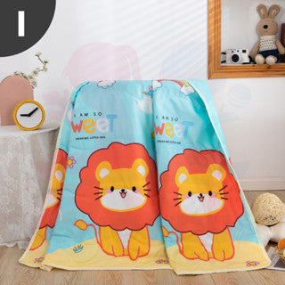 Children Cartoon Cotton Blanket Summer Cool Quilt Baby Nap Children Kids Comforter Selimut Bayi Budak