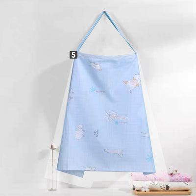 Breastfeeding Nursing Cover With Net Cotton Apron Shawl Cloth Blanket