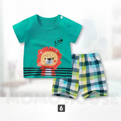 Newborn Baby T Shirt Short Sleeve Set (BM029)