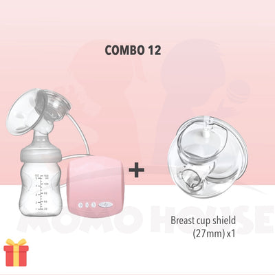 Single Electric Breast Pump with Bottle Feeding - Pam Susu Dgn Feeding Bottle