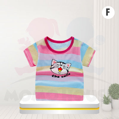 Kids Clothing Children's Cotton Short-Sleeved T-Shirt Tee Tops Casual Baju Kanak Budak (MYB054)