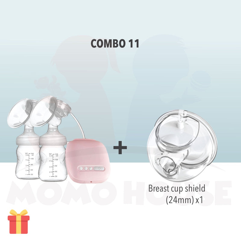 (NEW) Double Electric Breast Pump with Bottle Feeding - Pam Susu Feeding Bottle