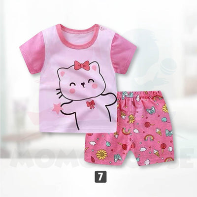 Newborn Baby T Shirt Short Sleeve Set (BM029)