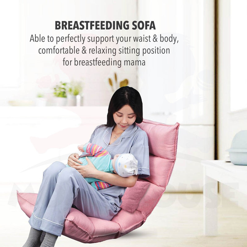 Breastfeeding Foldable Reclining Cushion Lazy Sofa Tatami Recliner Chair Adjustable Memory Foam Floor Bed