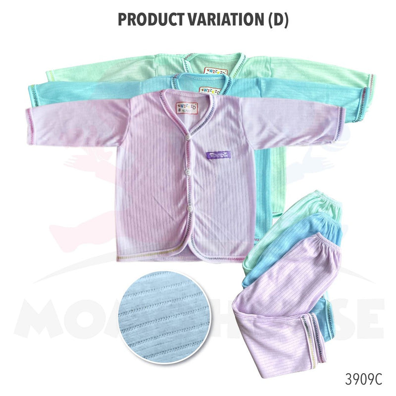 Newborn Baju Baby Infant Suit 0-3m Baju Tidur Baby (1pcs = Baju + Seluar) (Random Pick)(3906C&3907C&3908C&3909C&3905C)