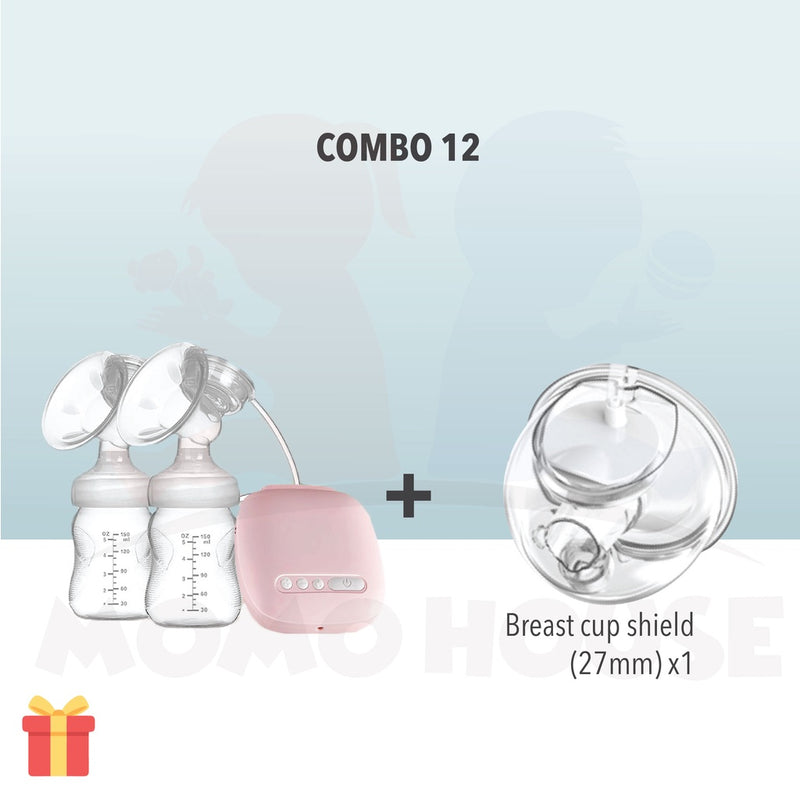 (NEW) Double Electric Breast Pump with Bottle Feeding - Pam Susu Feeding Bottle