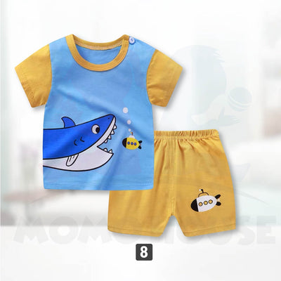 Newborn Baby T Shirt Short Sleeve Set (BM029)