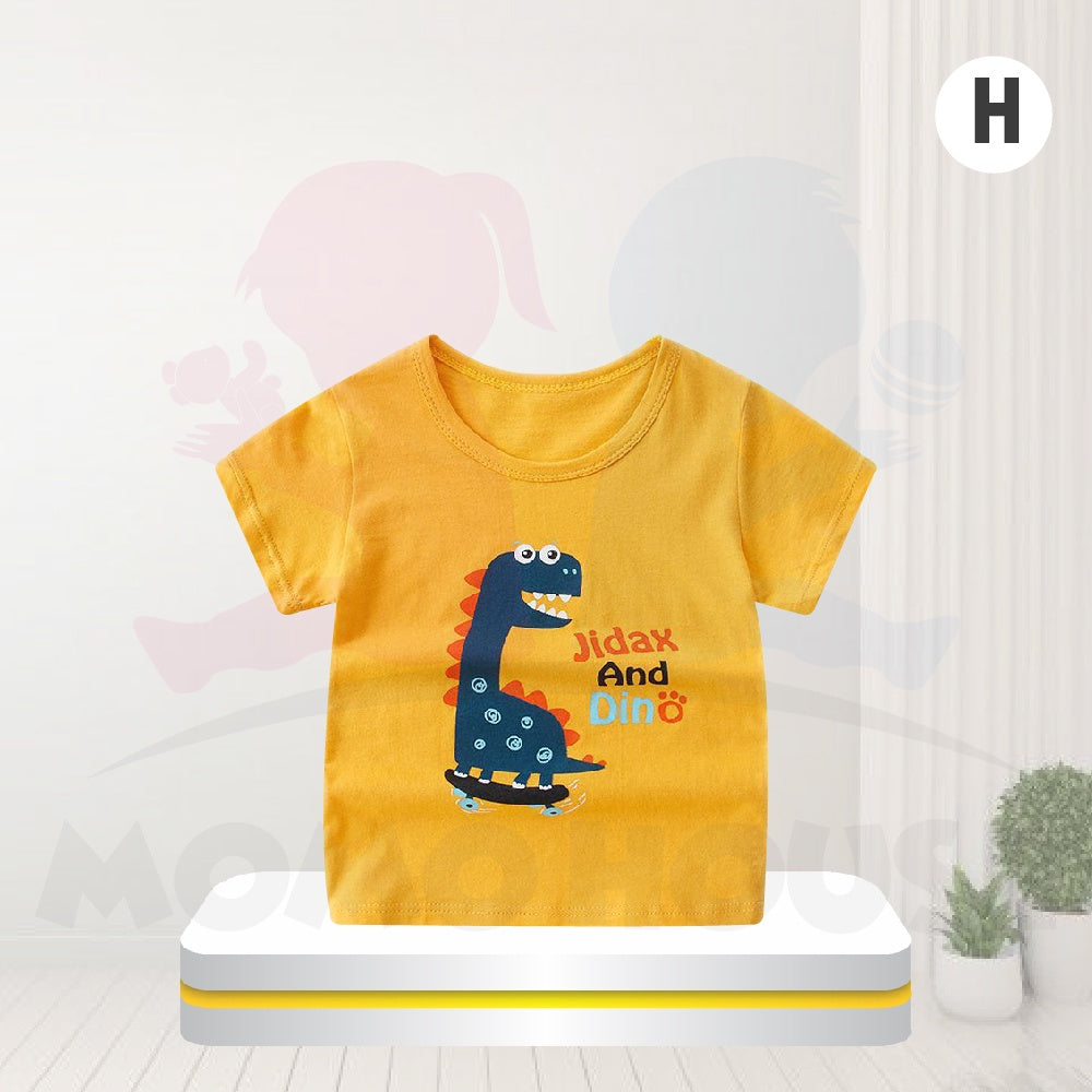 Kids Clothing Children's Cotton Short-Sleeved T-Shirt Tee Tops Casual Baju Kanak Budak (MYB054)
