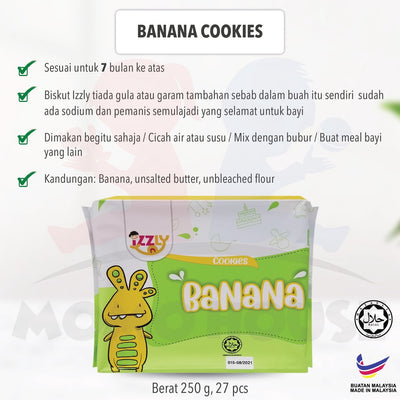 BABY FOOD IZZLY Makanan Bayi 6 Bulan ke atas Berkhasiat High Protein Bubur Porridge Seasoning Perasa Puree Cookies Mee