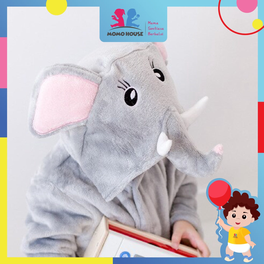 Toddler Kids Lovely Animal Themed Bathrobe Kids Hooded Towel Tuala Mandi Baby Hooded Blanket Baby