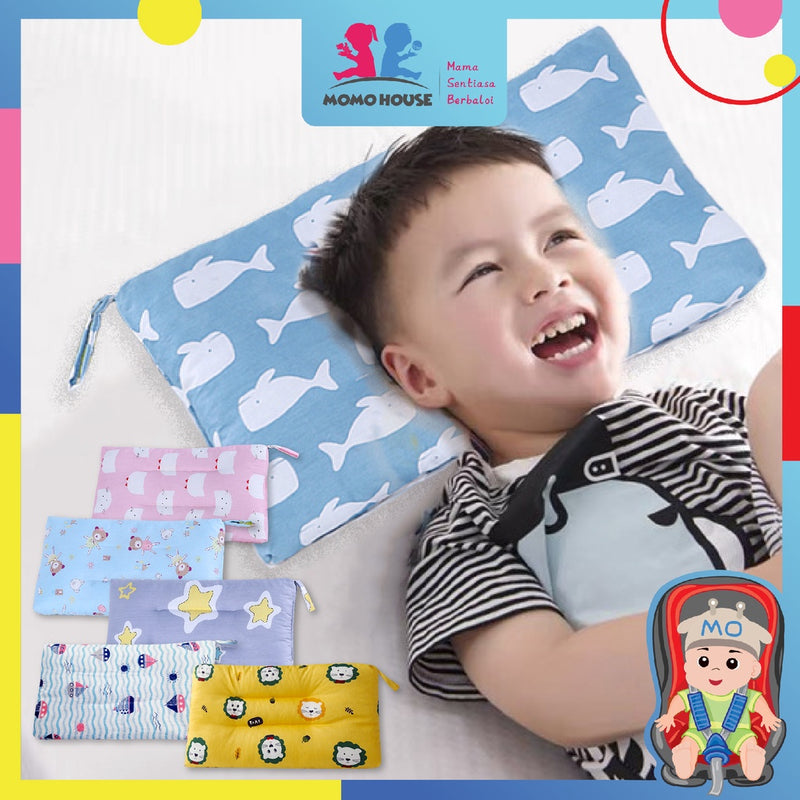 Kids Sleeping Cotton Pillows 0-10 Years Cotton Infant Baby Prevent Flat Head Pillow Kids Bantal Kapas Budak