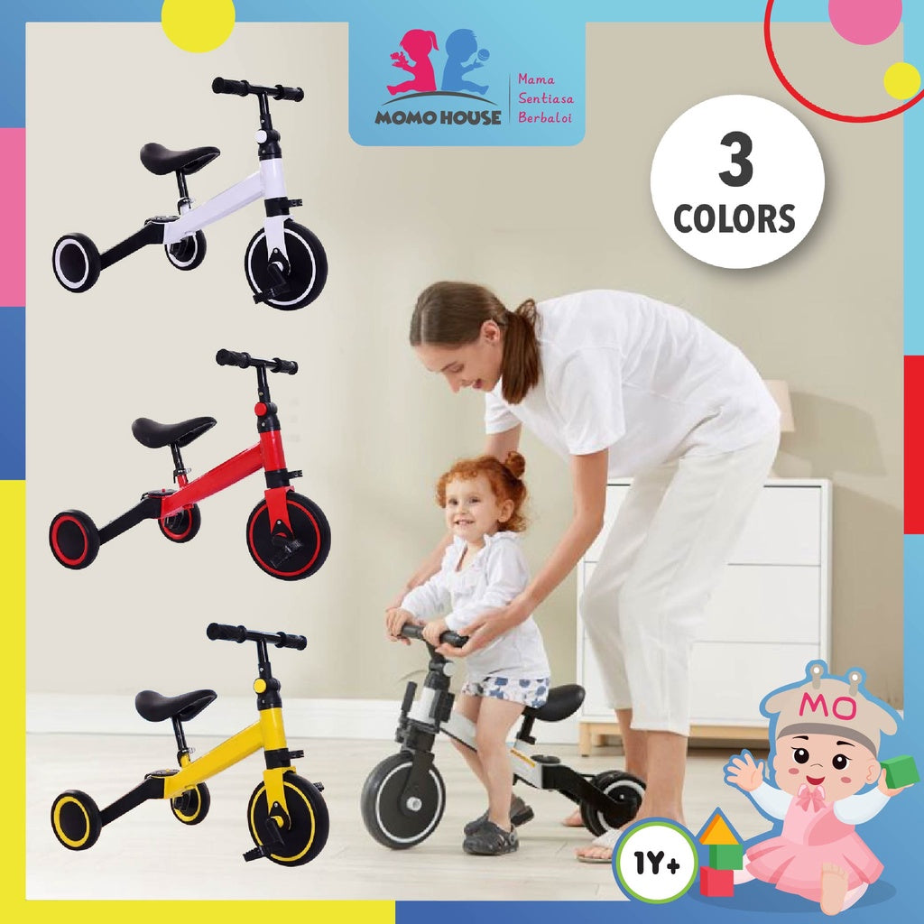 Children's Multifunction Tricycle 3-in-1 mode Children Scooter Balance Car/ Cycling mode and Sliding mode 3 Wheels