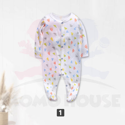 Newborn Baby Jumpsuit Boy & Girl Cute Design Long Sleeve 100% Cotton Jumpsuit Baju Kanak-Kanak Romper Jumpsuit ( MYB041)