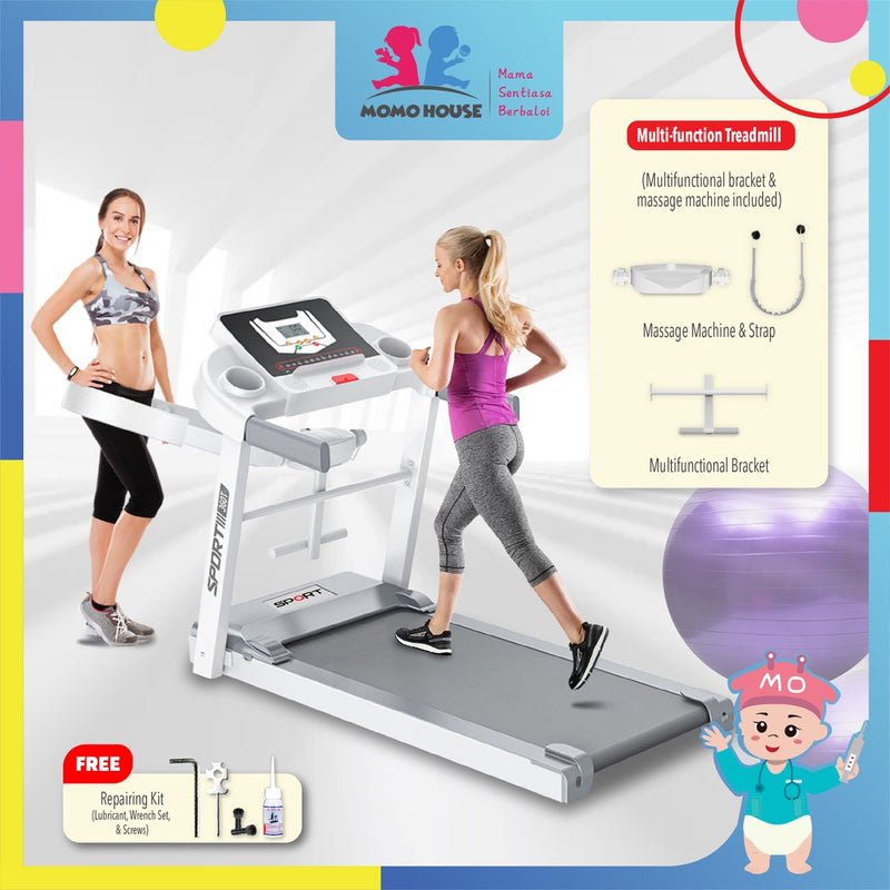 Running Treadmill Machine Cardio Exercise Jogging Running Machine With Handle & Speaker