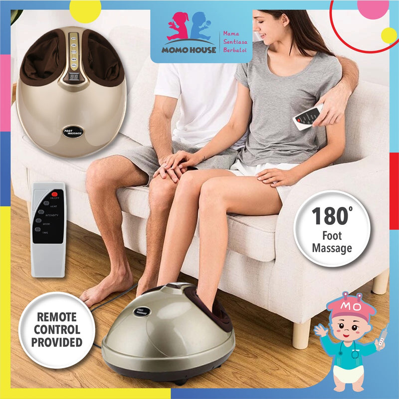 Foot Massage 4D Kneading Air Pressure Electric Machine With Heat & Intense Adjustable Soothing Compression Foot Massage