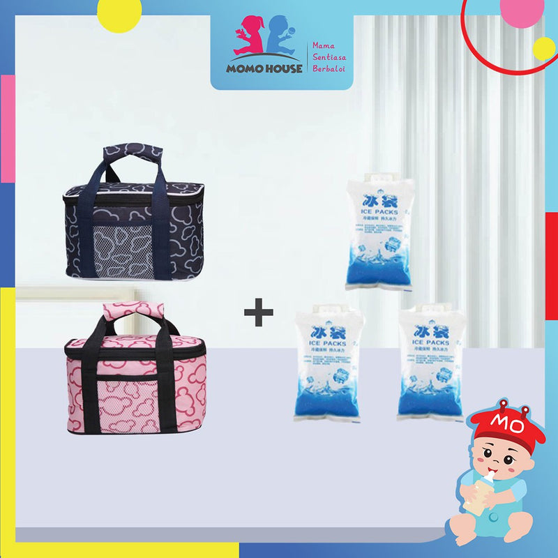 Reusable Ice Pack For Breastmilk Cooler Storage Bag - Combo