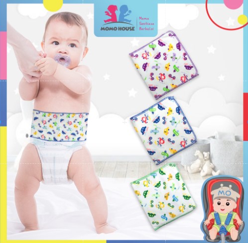 Newborn Baby Belly Binder Protection Umbilical Cord Care Barut Bayi Pelekat Bellyband (BB-3833) (Random Color)