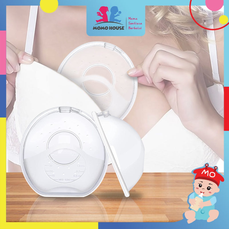 Hand Free Premium Silicone Breast Milk Collector Shell Nursing Cup and Reusable Silicone Breast Pad