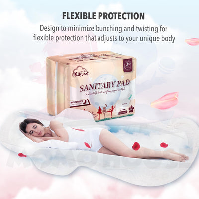 16pcs KASUMI Pad Premium Sanitary Pad Night Protection Daily Fresh Wide & Comfortable