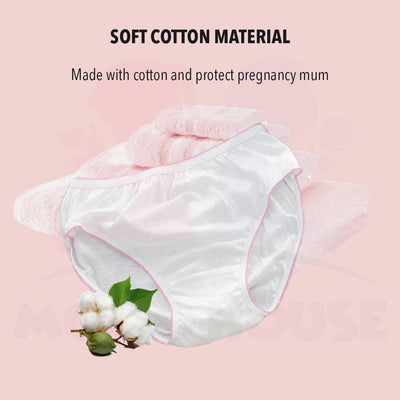 (1pcs) Disposable Panty Breathable Cotton Panty Seluar Dalam Ibu Mengandung Pakai Buang