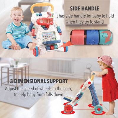 Early Learning Baby Walker With Learning Machine & Shape Learning (New Design)