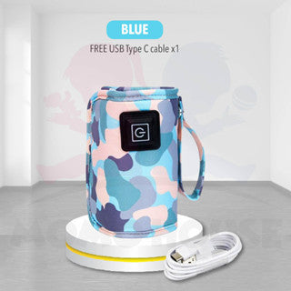 Portable Baby Bottle Warmer Heater Milk Bottle Warmer Heating Travel Milk Warmer Pemanas Botol Susu Bayi USB Milk Warmer