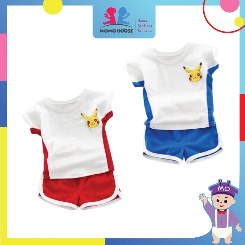 Newborn Baby Boy Girl Clothing Shirt Short Sleeve Set (BM034)