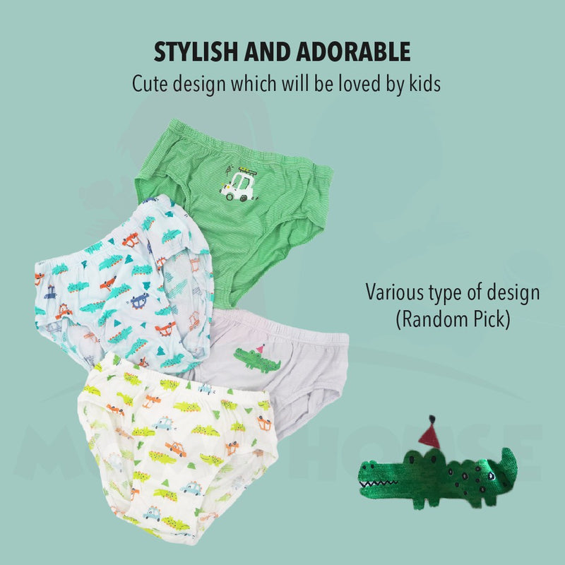 (4 Pcs) Baby Clothes Infant Boy Panties Underwear Kids Accessories Children Pantie Shorts Briefs