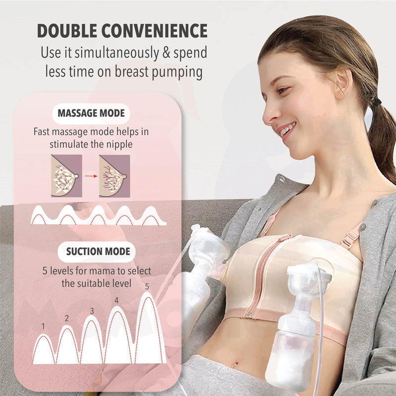 Real Bubee Breast Pump Double Electric Breastpump Pam Susu Bubee