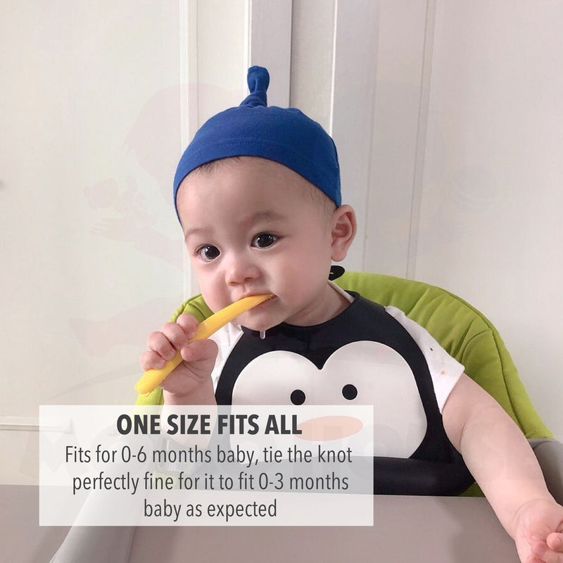 (6-12month) Newborn Cotton Baby Hat Adjustable Hat Pulling Hat Topi Bayi (NAH)